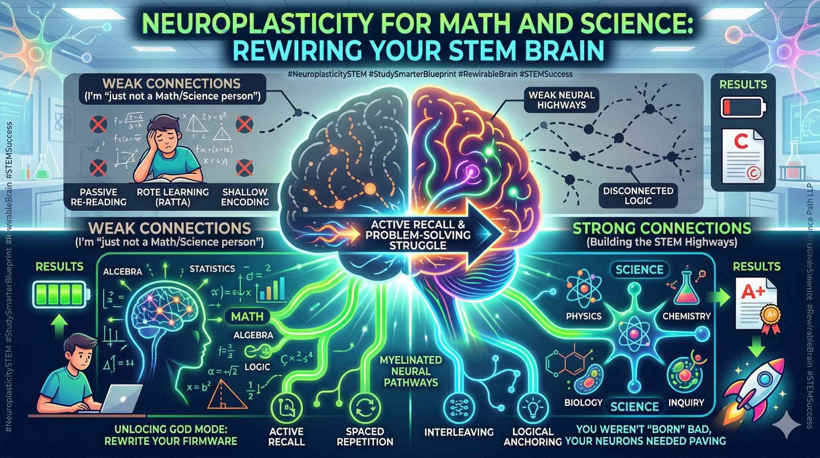 Neuroplasticity for Math and Science