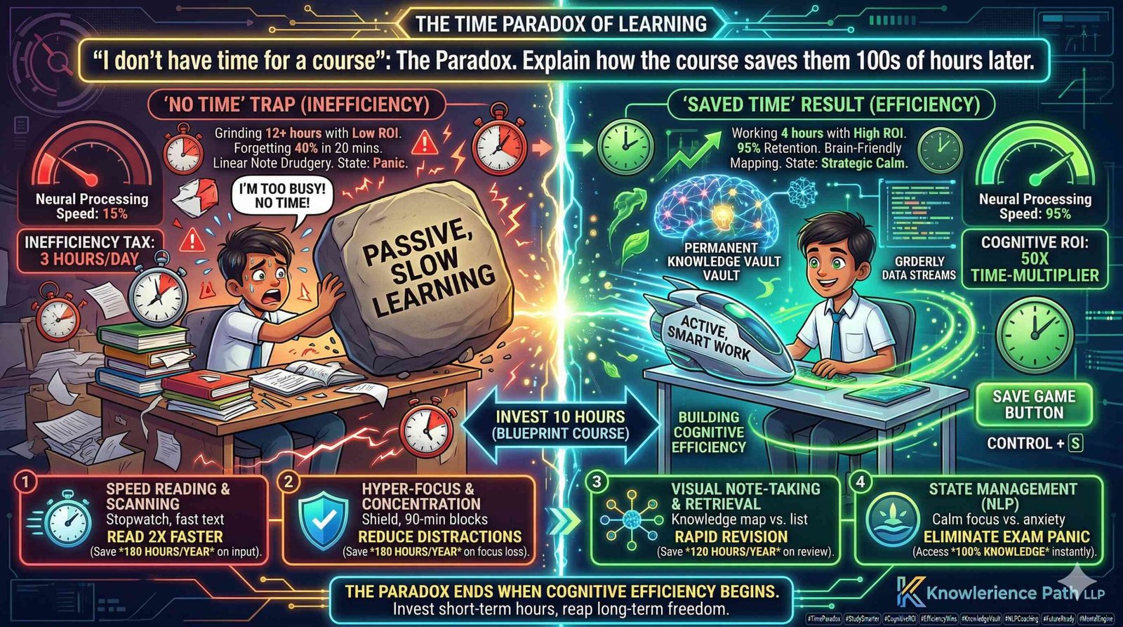 The Time Paradox of Learning